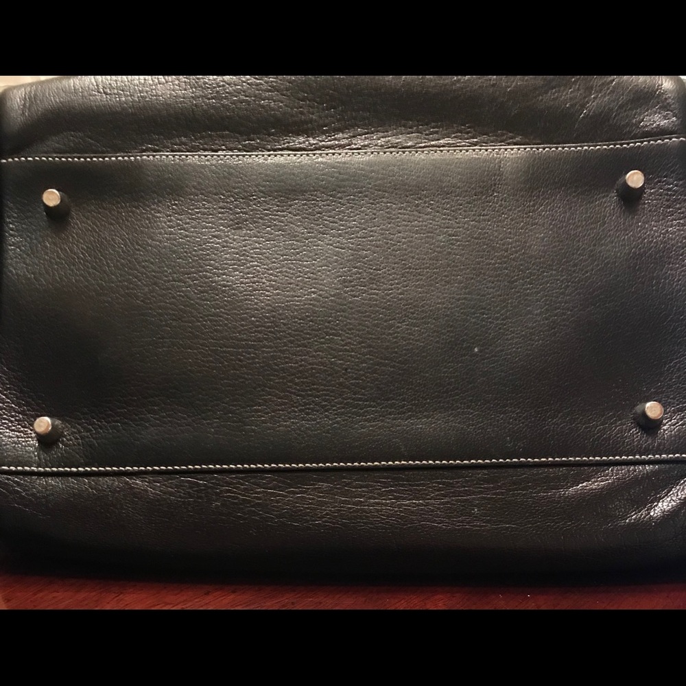 Prada Black Leather Madras Cerniera  Doctor Bag - Picture 6 of 8